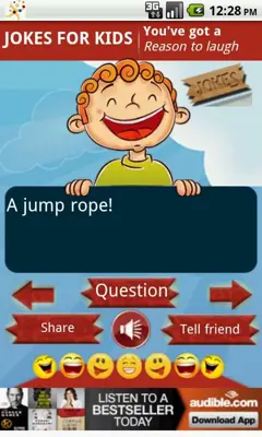 Jokes for Kids Free android App screenshot 0